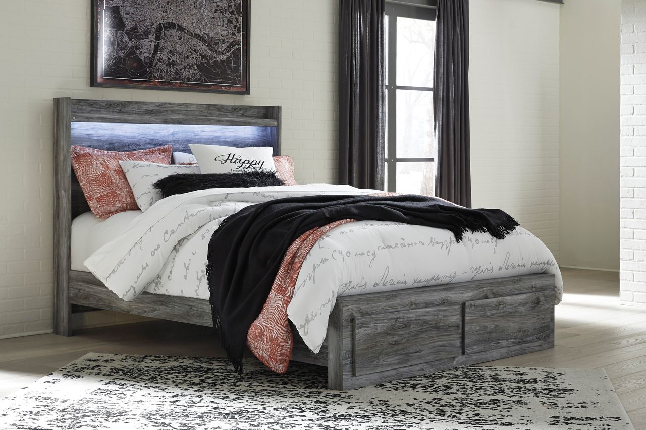 Baystorm Gray Queen Panel Headboard Only B22157