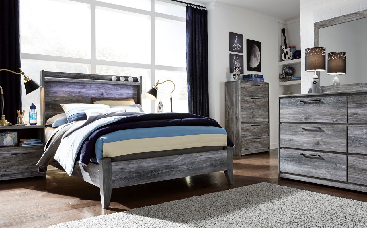 Baystorm Gray Full Panel Headboard Only B22187