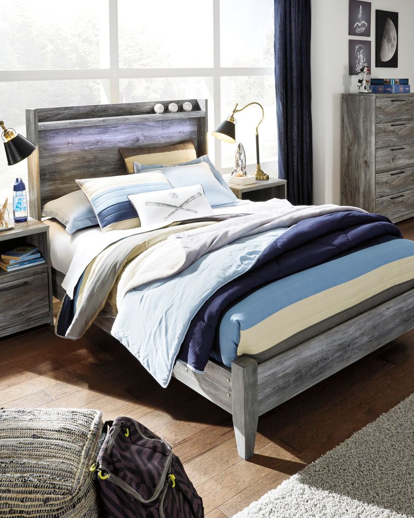Baystorm Gray Full Panel Headboard Only B22187