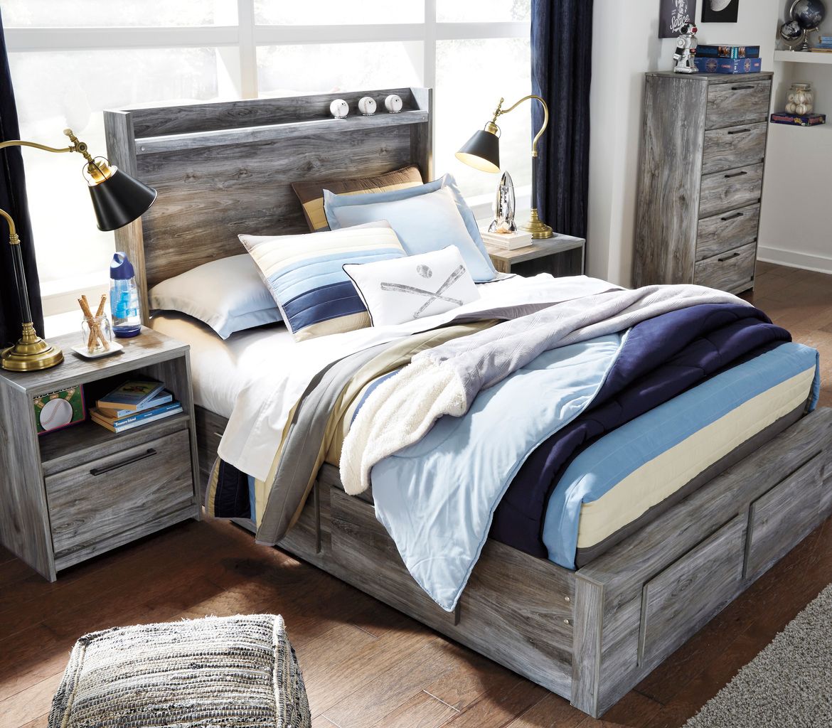 Baystorm Gray Full Panel Headboard Only B22187