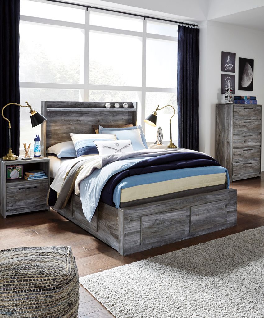Baystorm Gray Full Panel Headboard Only B22187