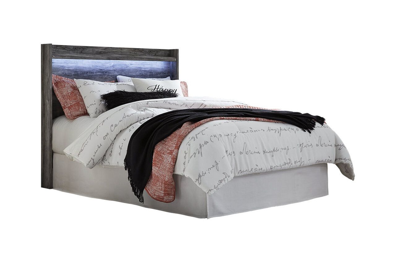 Baystorm Queen Panel Bed with 4 Storage Drawers In Gray B221B13