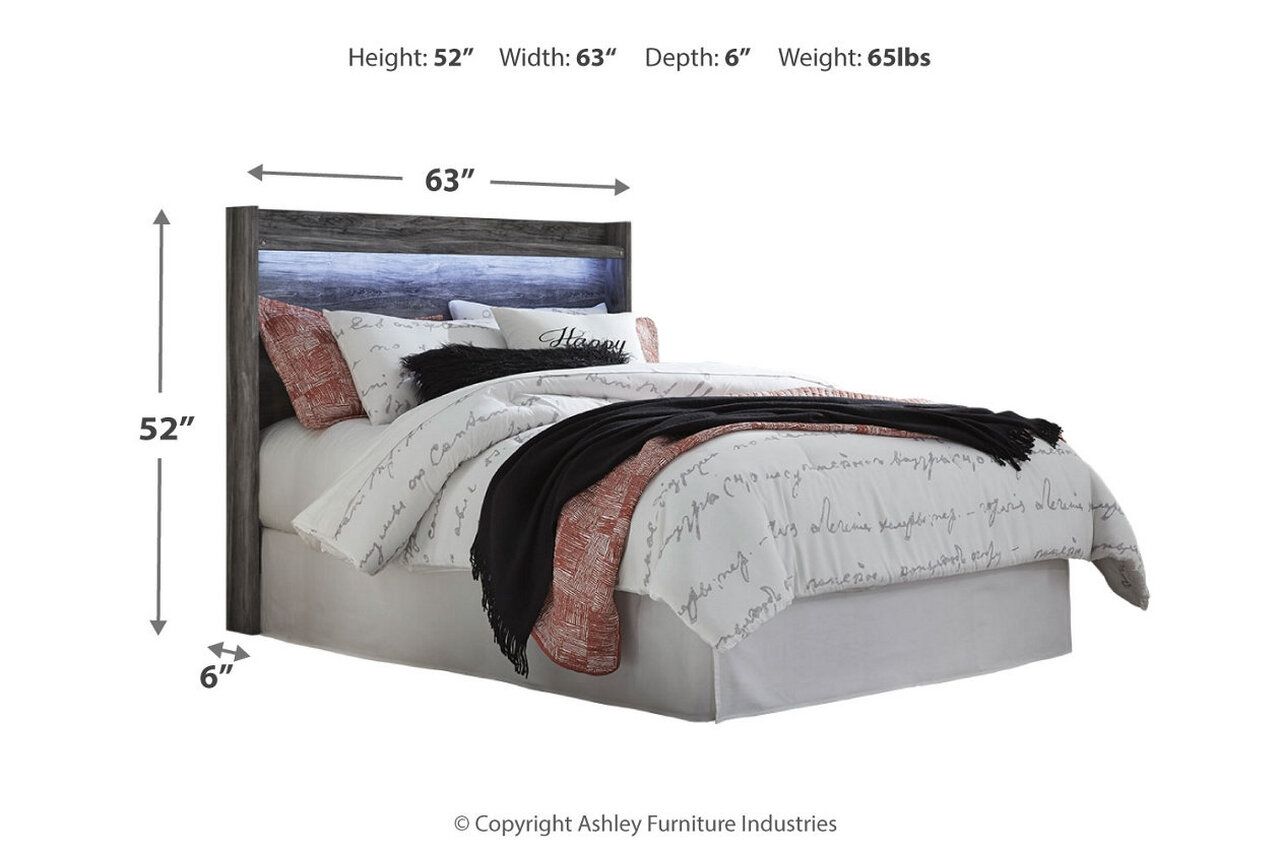 Baystorm Queen Panel Bed with 4 Storage Drawers In Gray B221B13