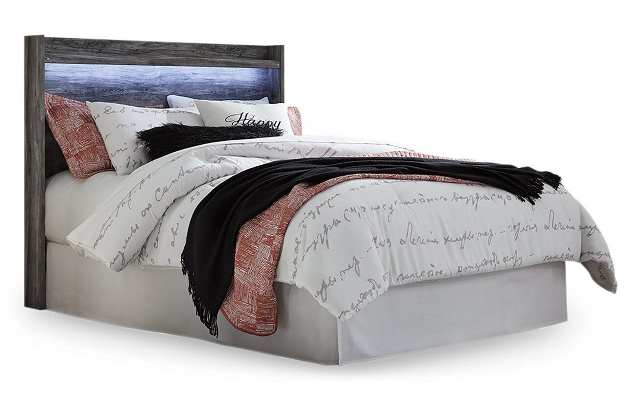 Baystorm Queen Panel Bed with 4 Storage Drawers In Gray B221B13
