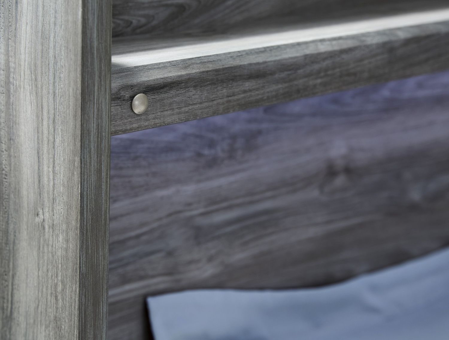 Baystorm King Panel Bed with 4 Storage Drawers In Gray B221B15