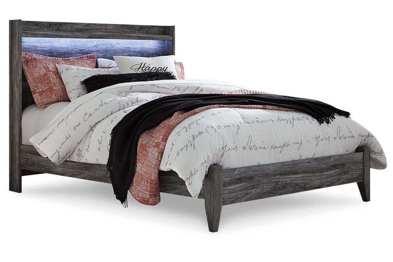 Baystorm Queen Panel Bed In Gray B221B2