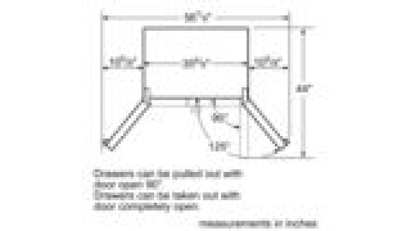 Series 6 French Door Bottom Mount Refrigerator 36'' Stainless Steel, Total No Frost B22CT80SNS