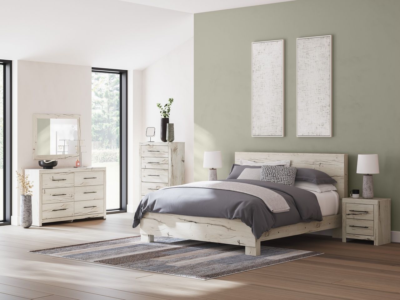 Lawroy Bedroom Mirror In Light Natural B231036