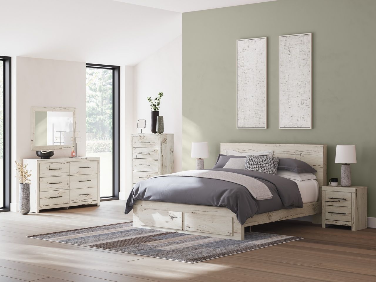 Lawroy Bedroom Mirror In Light Natural B231036