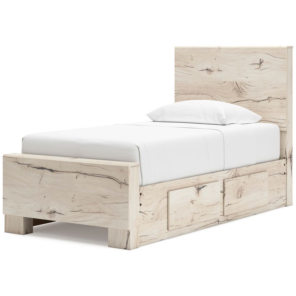 Lawroy Twin Panel Headboard In Light Natural B231053