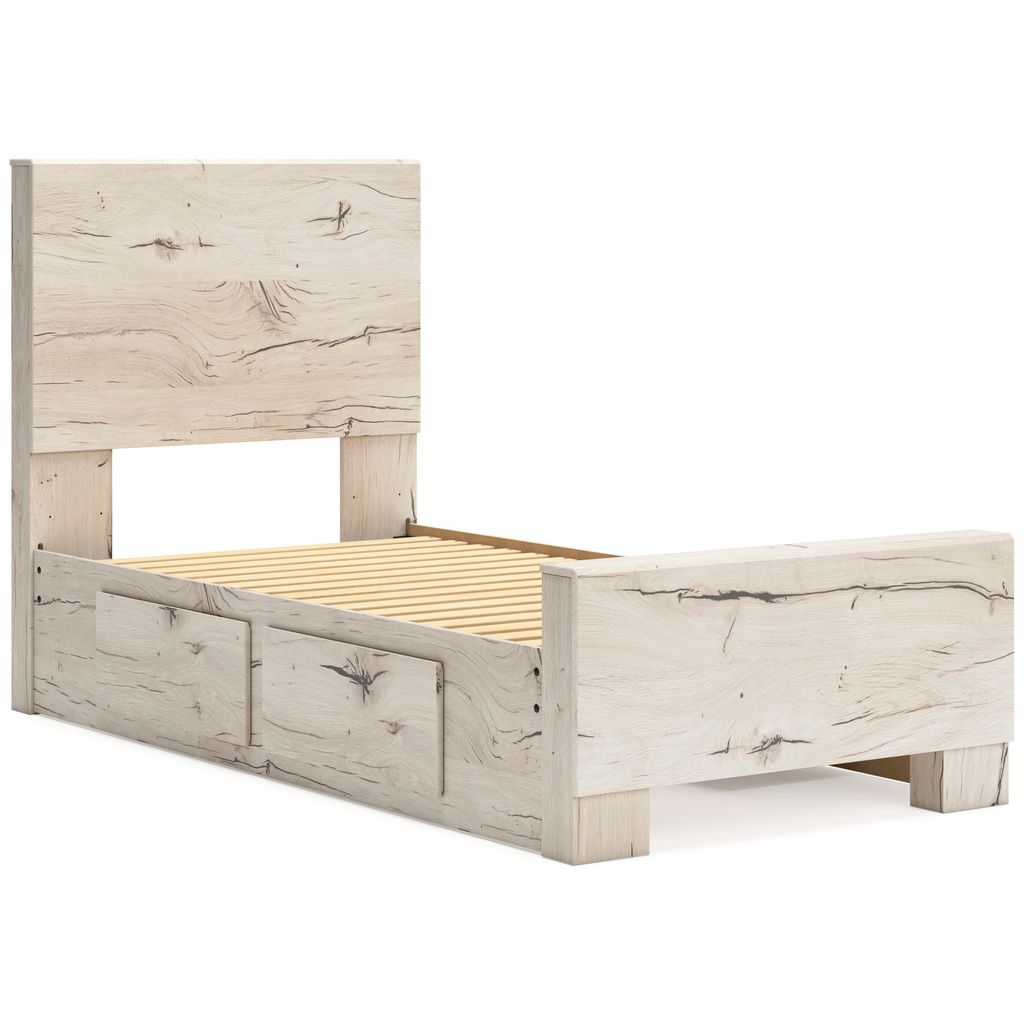 Lawroy Twin Panel Headboard In Light Natural B231053