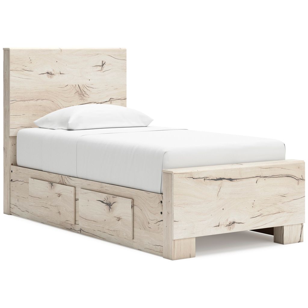 Lawroy Twin Panel Headboard In Light Natural B231053