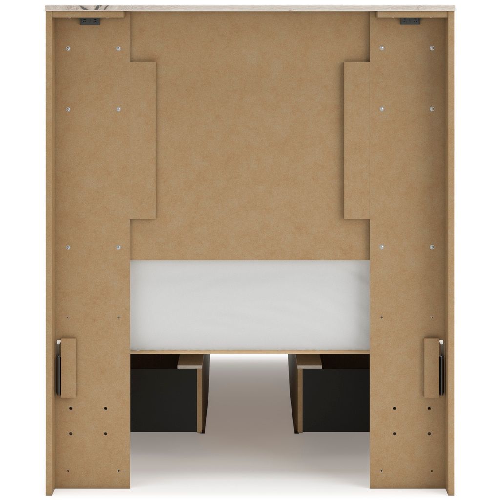 Lawroy Twin Panel Headboard In Light Natural B231053