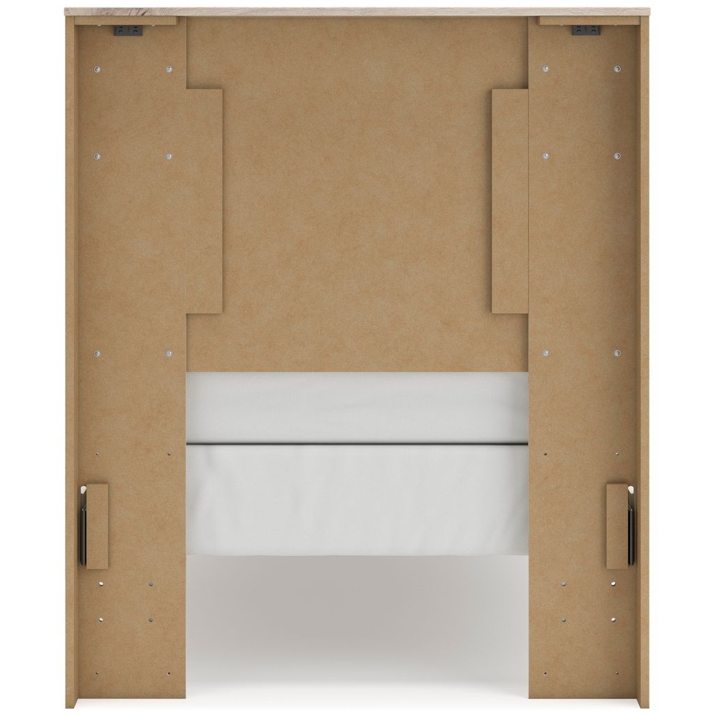 Lawroy Twin Panel Headboard In Light Natural B231053
