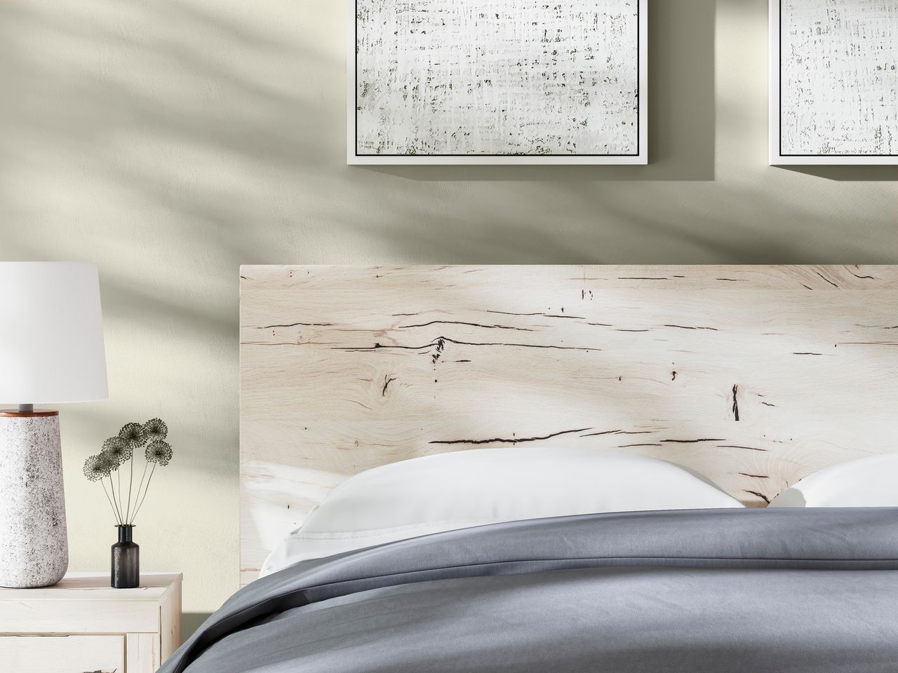 Lawroy King Panel Headboard In Light Natural B231058