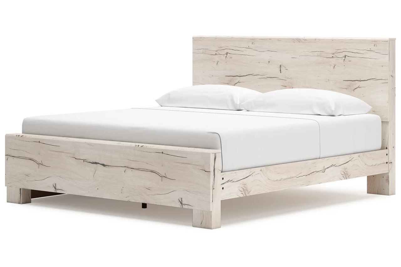 Lawroy King Panel Bed with Storage In Light Natural B2310B12