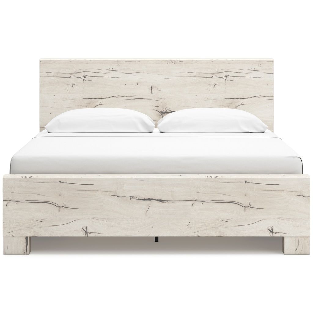Lawroy King Panel Bed with Storage In Light Natural B2310B12