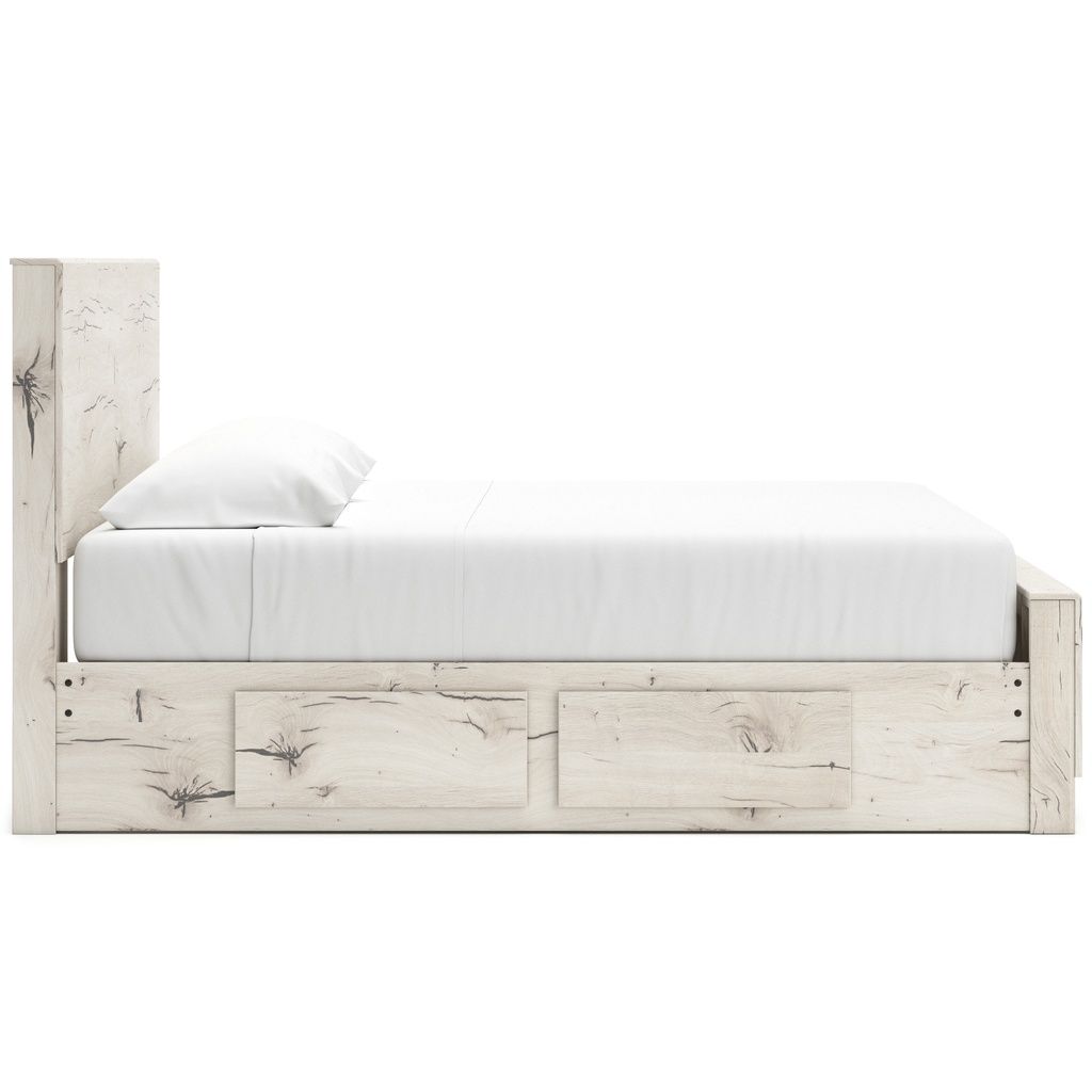 Lawroy King Panel Bed with Storage In Light Natural B2310B12