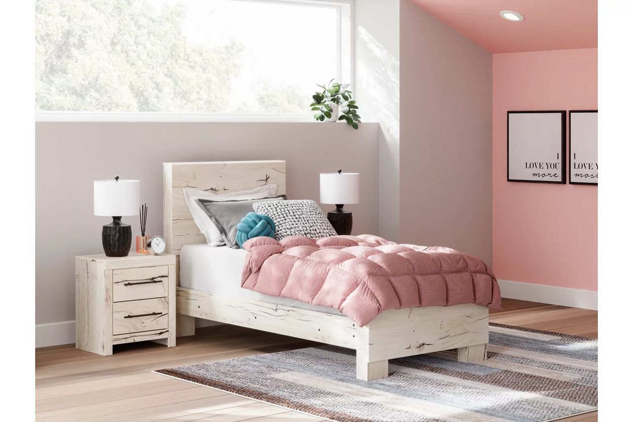 Lawroy Twin Panel Bed In Light Natural B2310B15