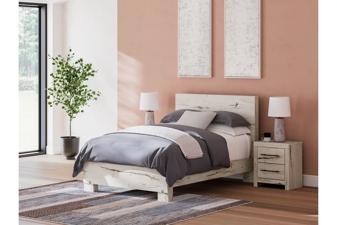 Lawroy Full Panel Bed In Light Natural B2310B16