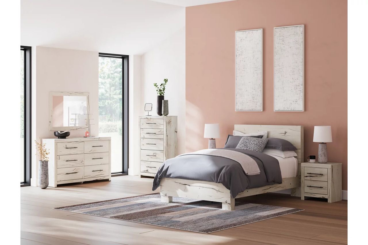 Lawroy Full Panel Bed In Light Natural B2310B16