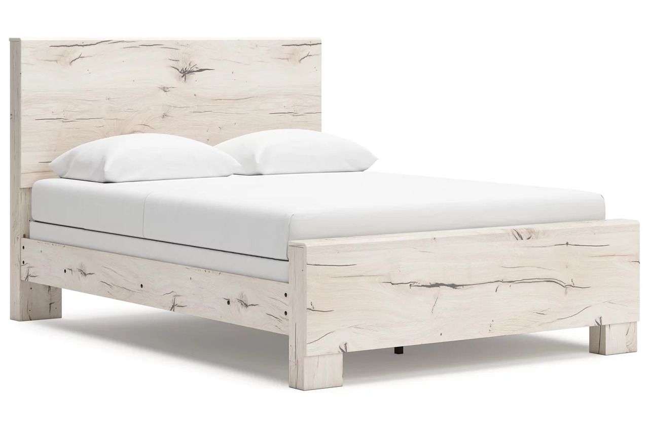 Lawroy Queen Panel Bed In Light Natural B2310B2