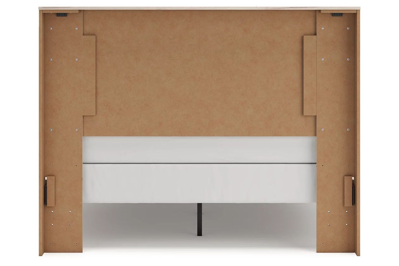 Lawroy Queen Panel Bed In Light Natural B2310B2