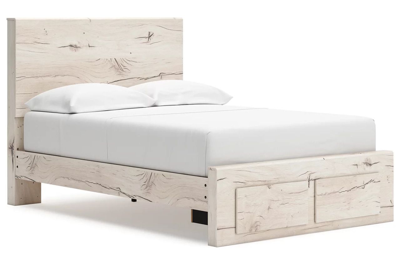 Lawroy Full Panel Storage Bed In Light Natural B2310B20