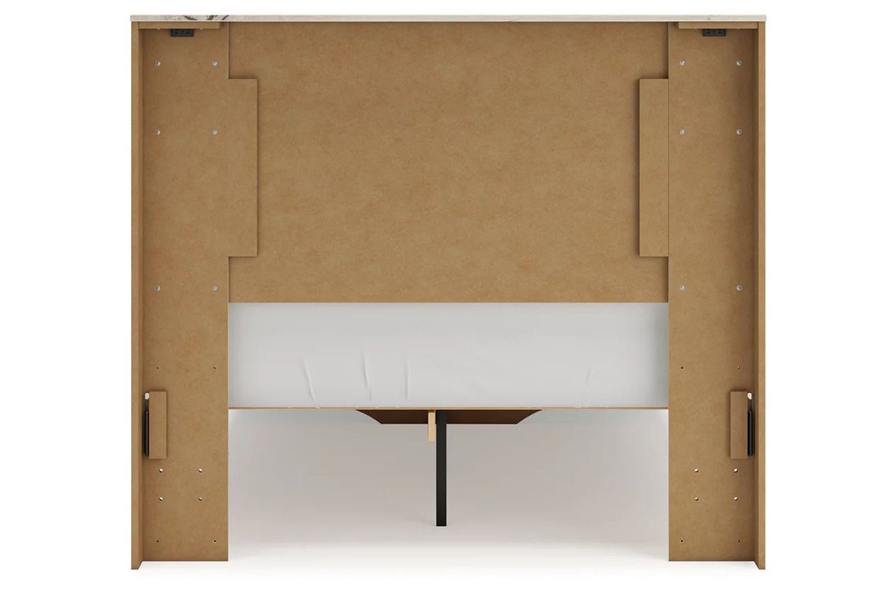 Lawroy Full Panel Storage Bed In Light Natural B2310B20