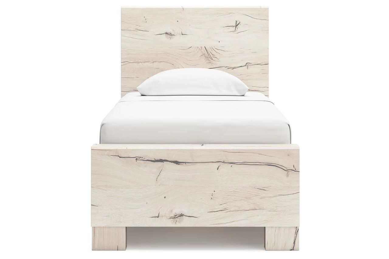 Lawroy Twin Panel Bed with Storage In Light Natural B2310B23