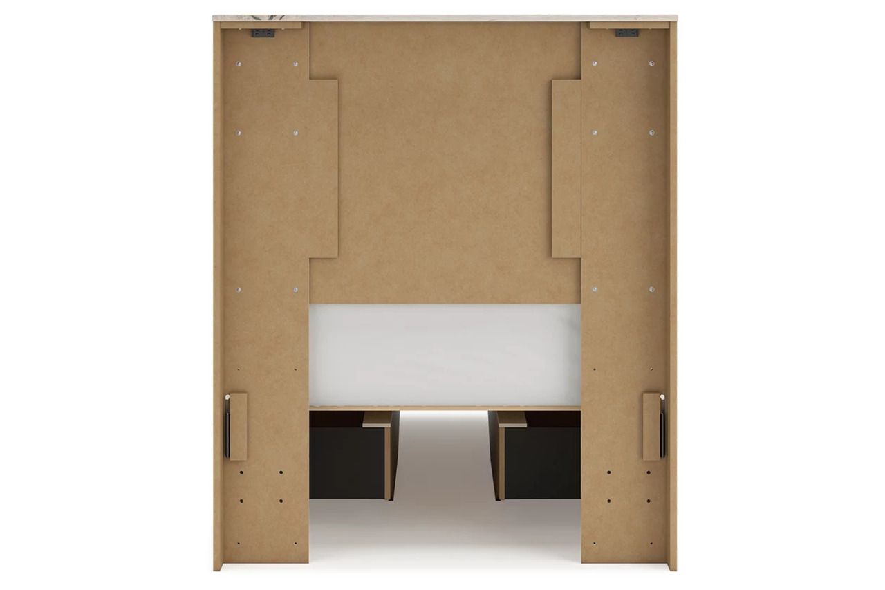 Lawroy Twin Panel Bed with Storage In Light Natural B2310B23