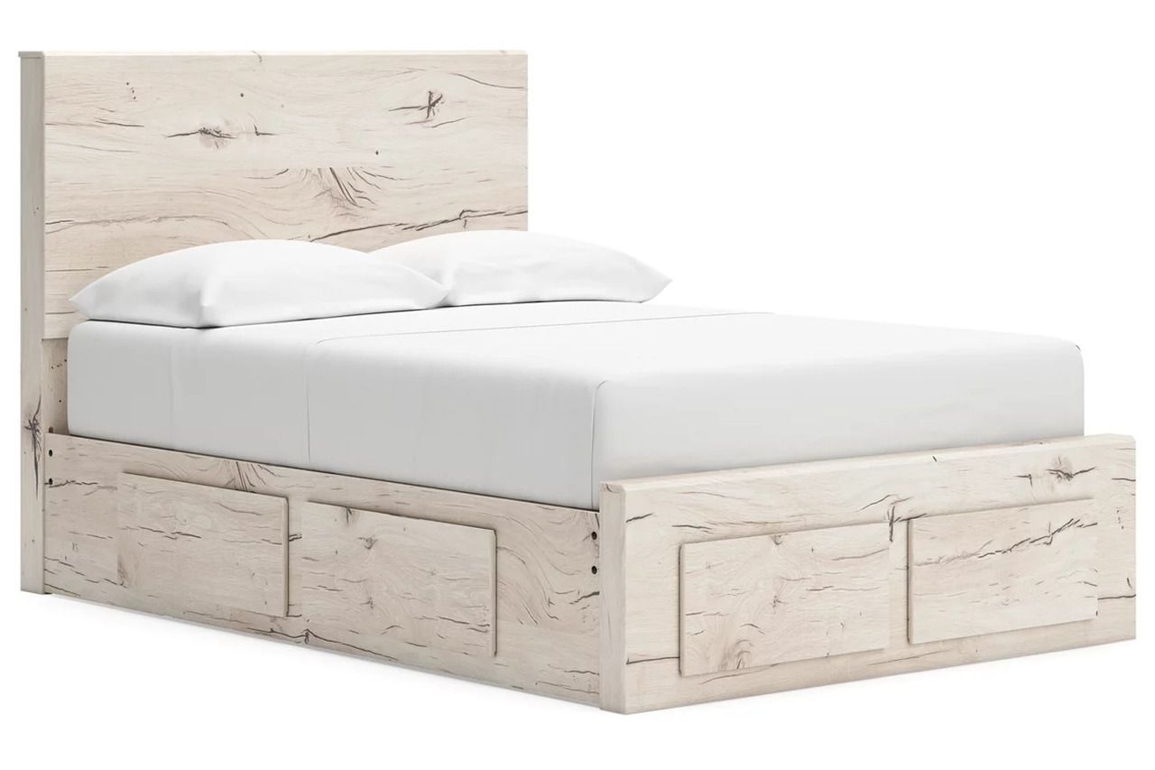 Lawroy Full Panel Storage Bed In Light Natural B2310B24