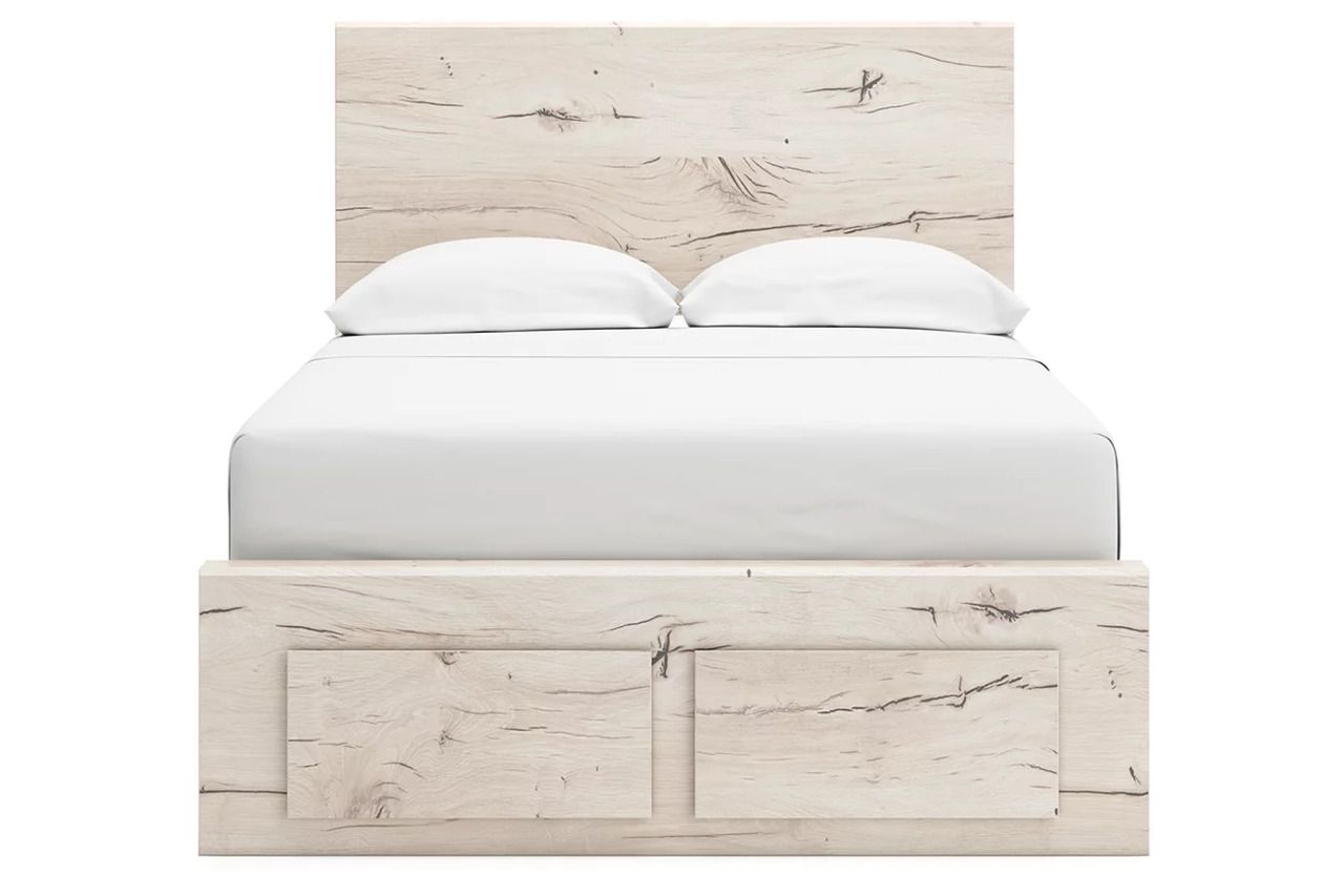 Lawroy Full Panel Storage Bed In Light Natural B2310B24