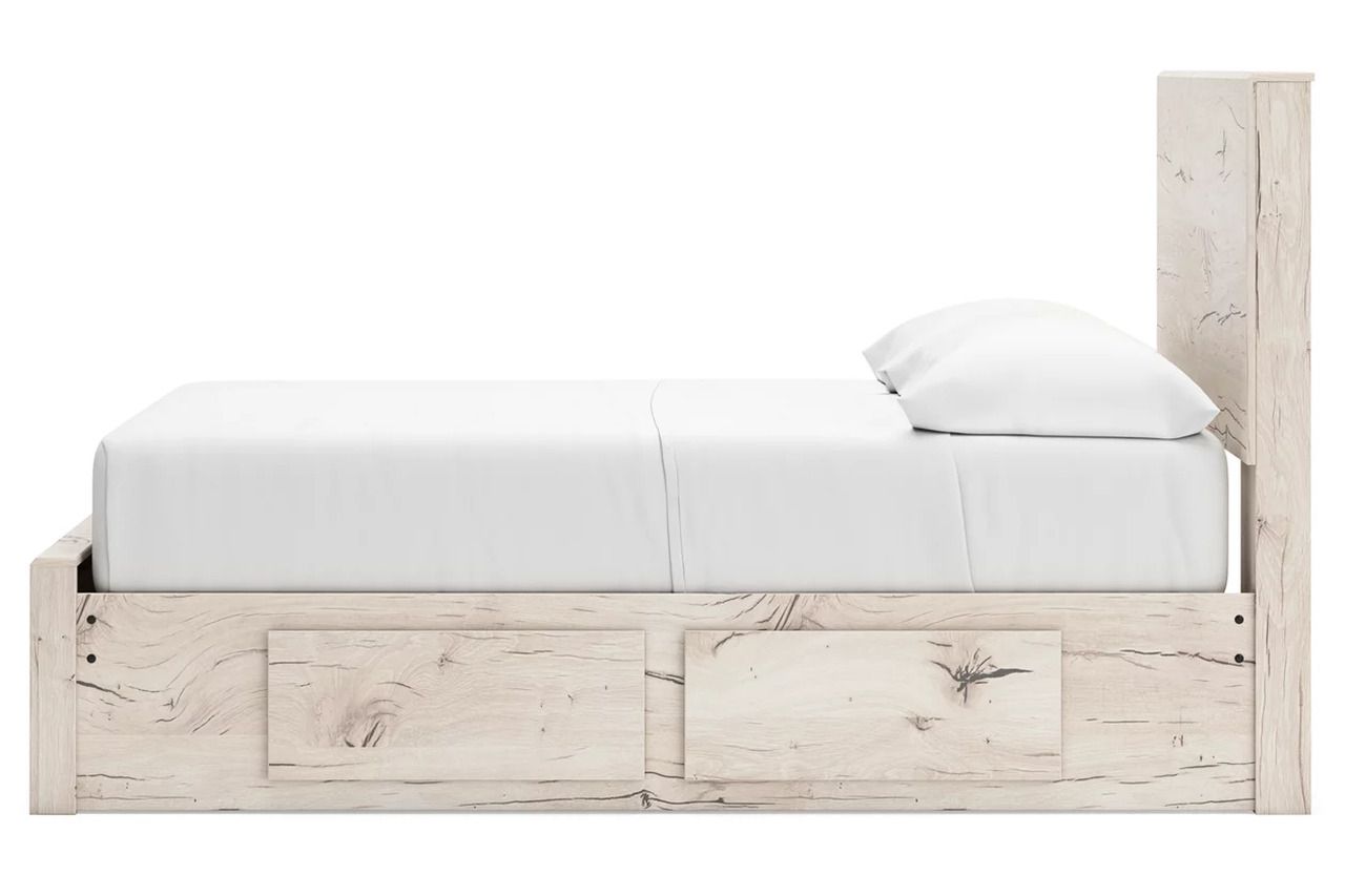 Lawroy Full Panel Storage Bed In Light Natural B2310B24