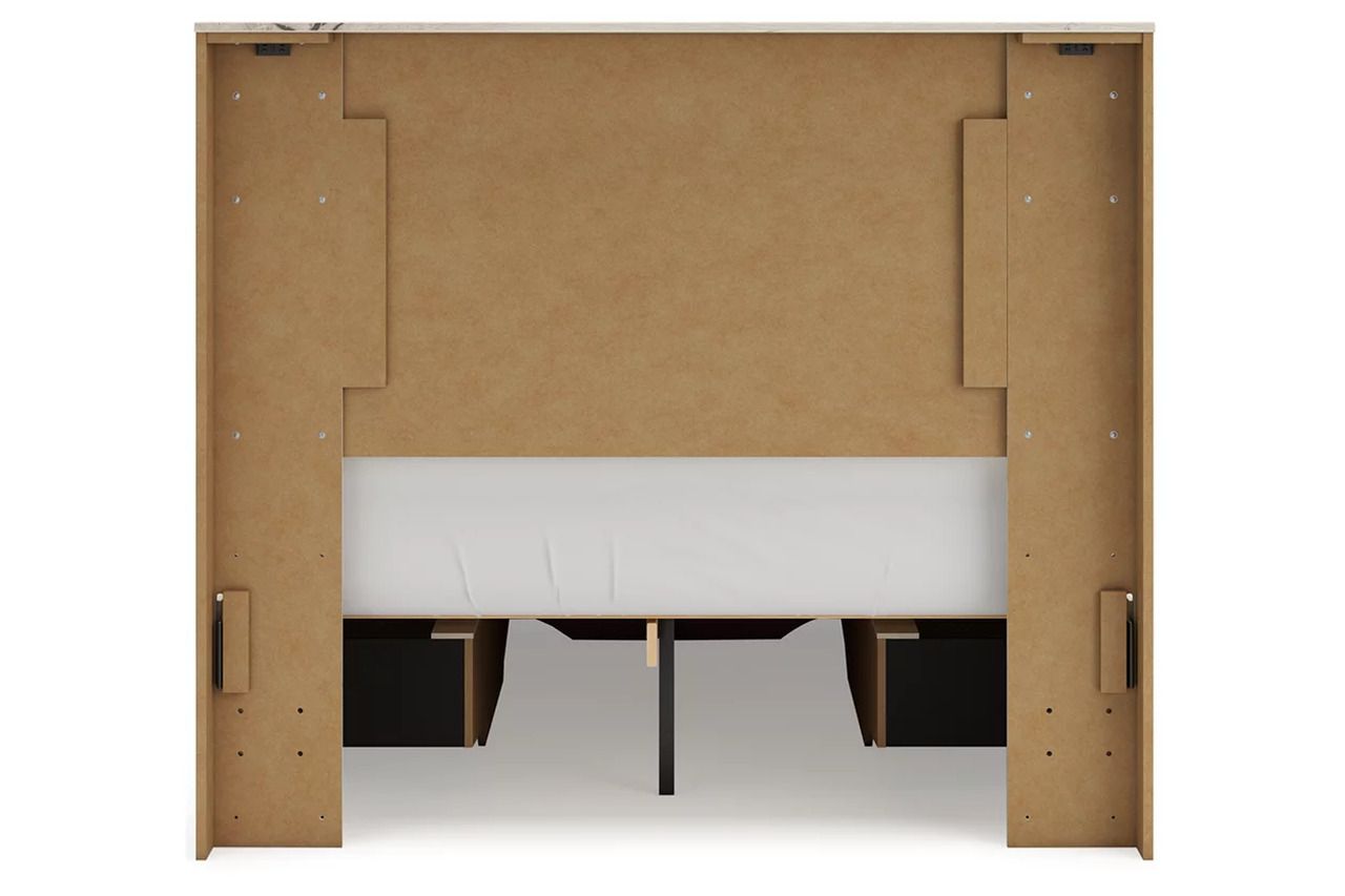 Lawroy Full Panel Storage Bed In Light Natural B2310B24