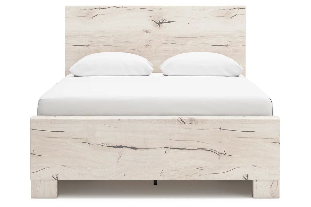 Lawroy Full Panel Bed with Storage In Light Natural B2310B43