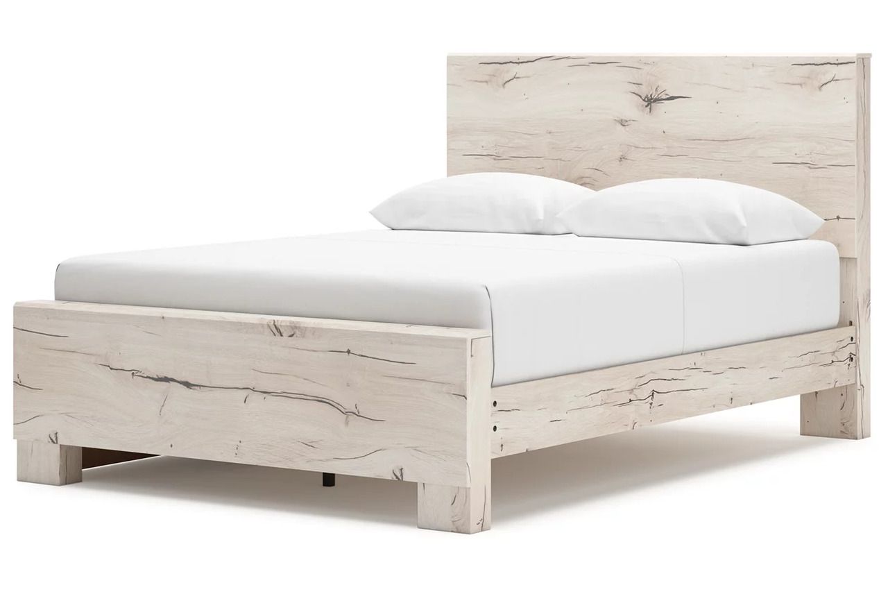 Lawroy Queen Panel Bed with Storage In Light Natural B2310B6