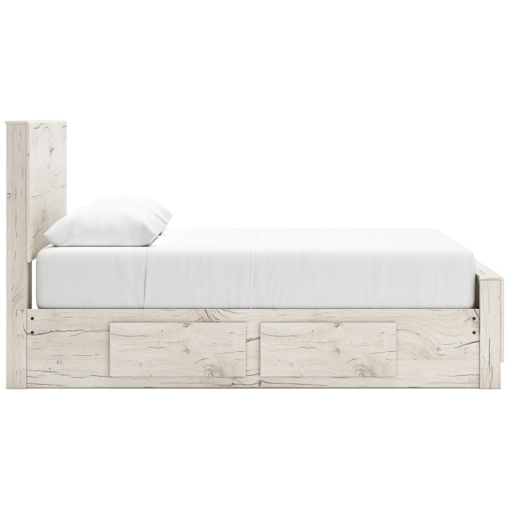 Lawroy Queen Panel Bed with Storage In Light Natural B2310B6