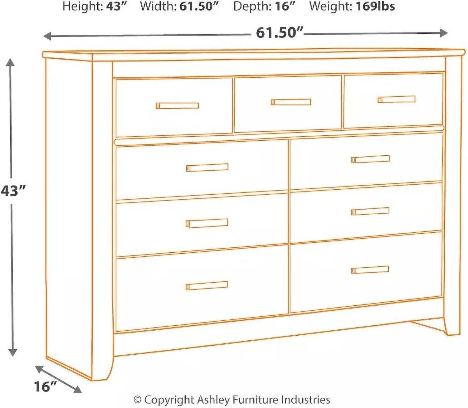 Brinxton Black Dresser B24931