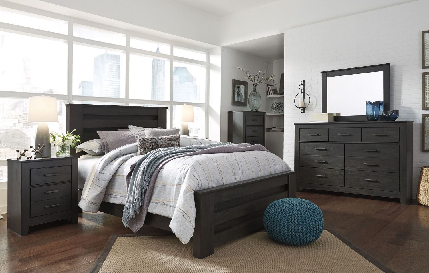 Brinxton Black Bedroom Mirror B24936