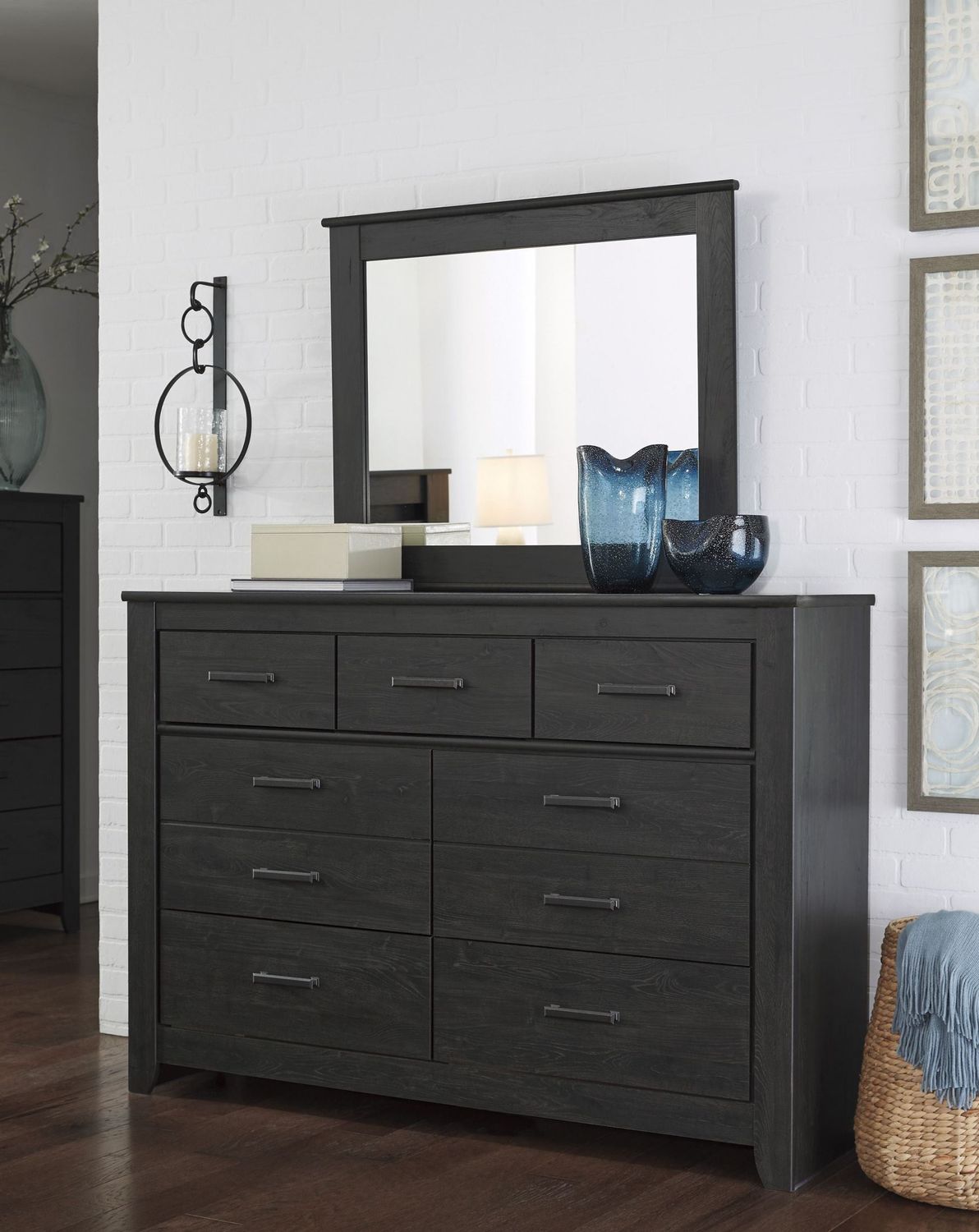 Brinxton Black Bedroom Mirror B24936