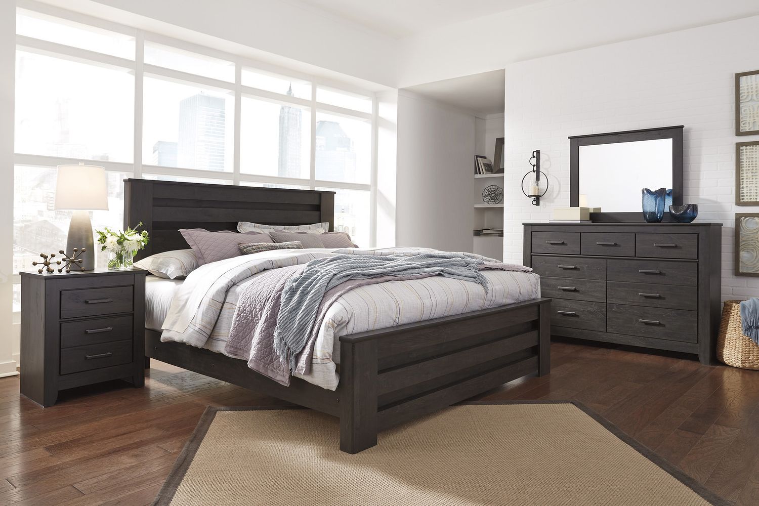 Brinxton Black Bedroom Mirror B24936