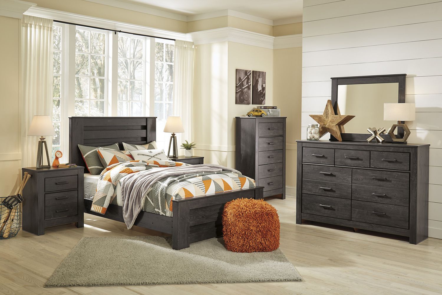 Brinxton Black Bedroom Mirror B24936