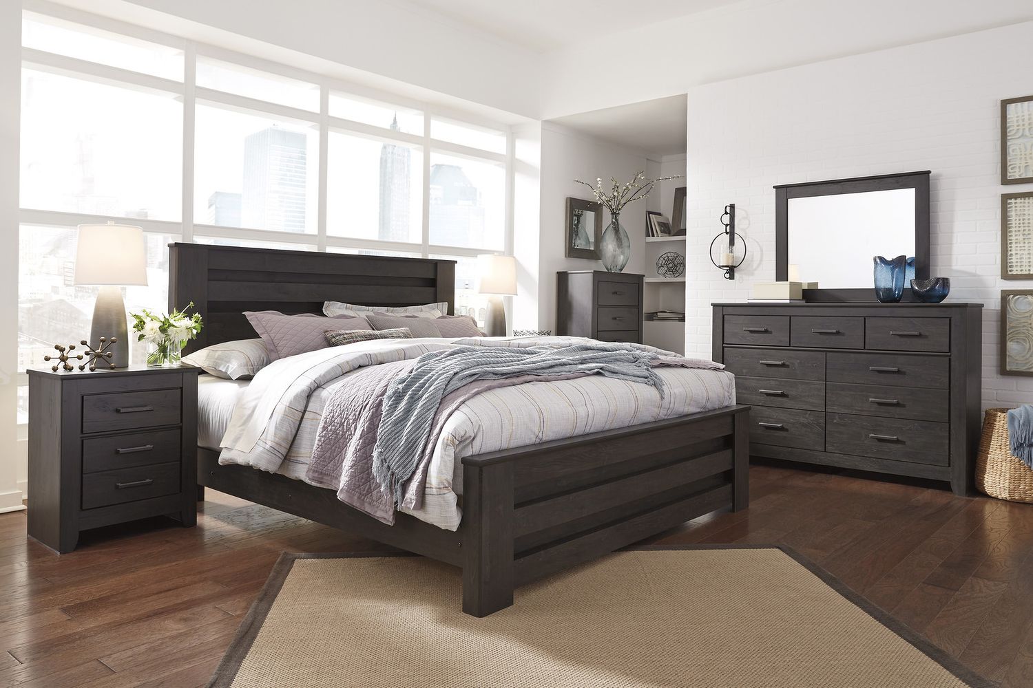 Brinxton Black Bedroom Mirror B24936