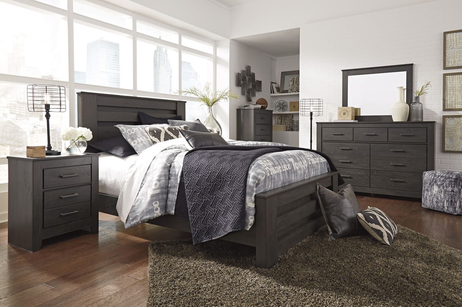 Brinxton Black Bedroom Mirror B24936