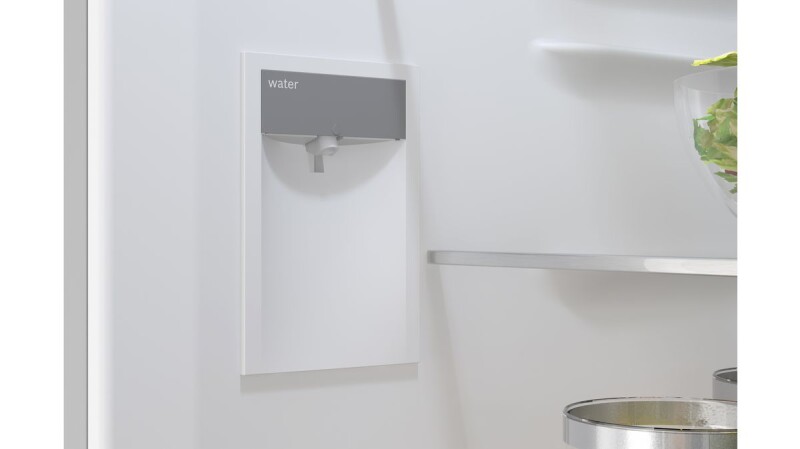 800 Series Free-standing fridge-freezer with freezer at bottom, glass door 24'', Total No Frost B24CB80ESW