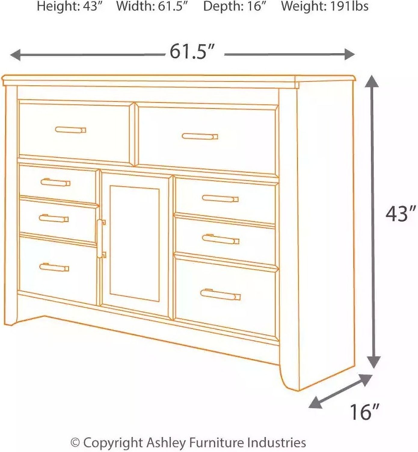 Juararo Dresser B25131