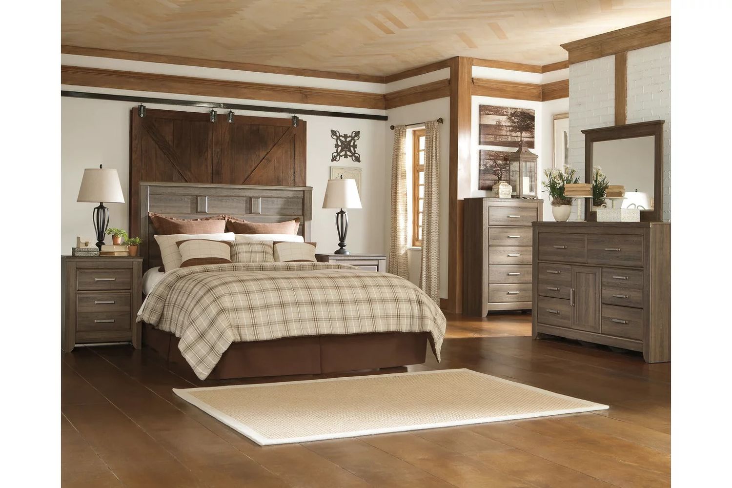 Juararo Dark Brown Queen Panel Headboard Only B25157