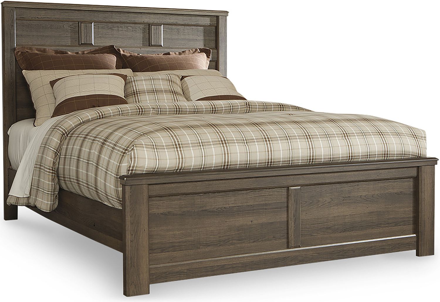 Juararo Dark Brown Queen Panel Headboard Only B25157