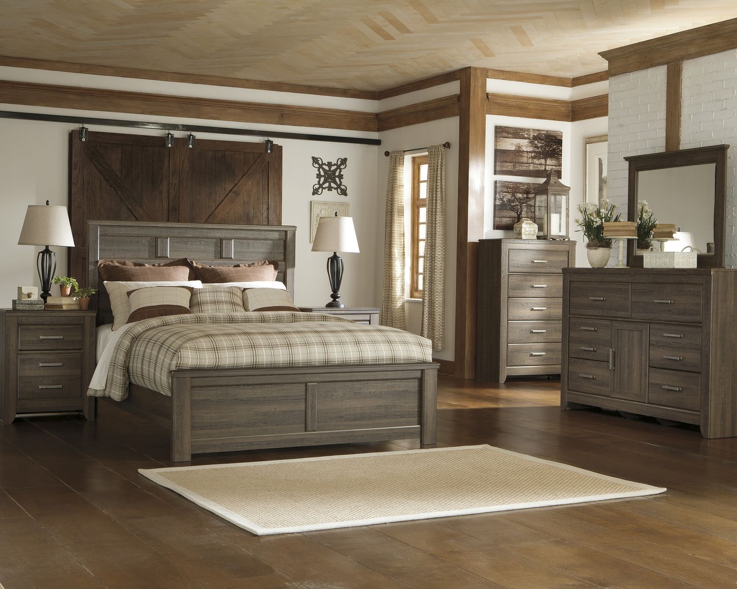 Juararo Dark Brown Queen Panel Headboard Only B25157